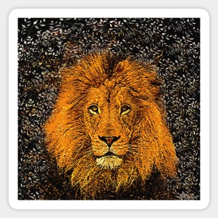 African Lion Sticker